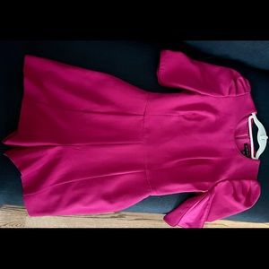 Adorable pink puffy sleeve romper, worn once, great condition size small